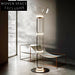Modern LED Glass Tunnel Floor Lamp with Transparent Lampshade for Home Decor