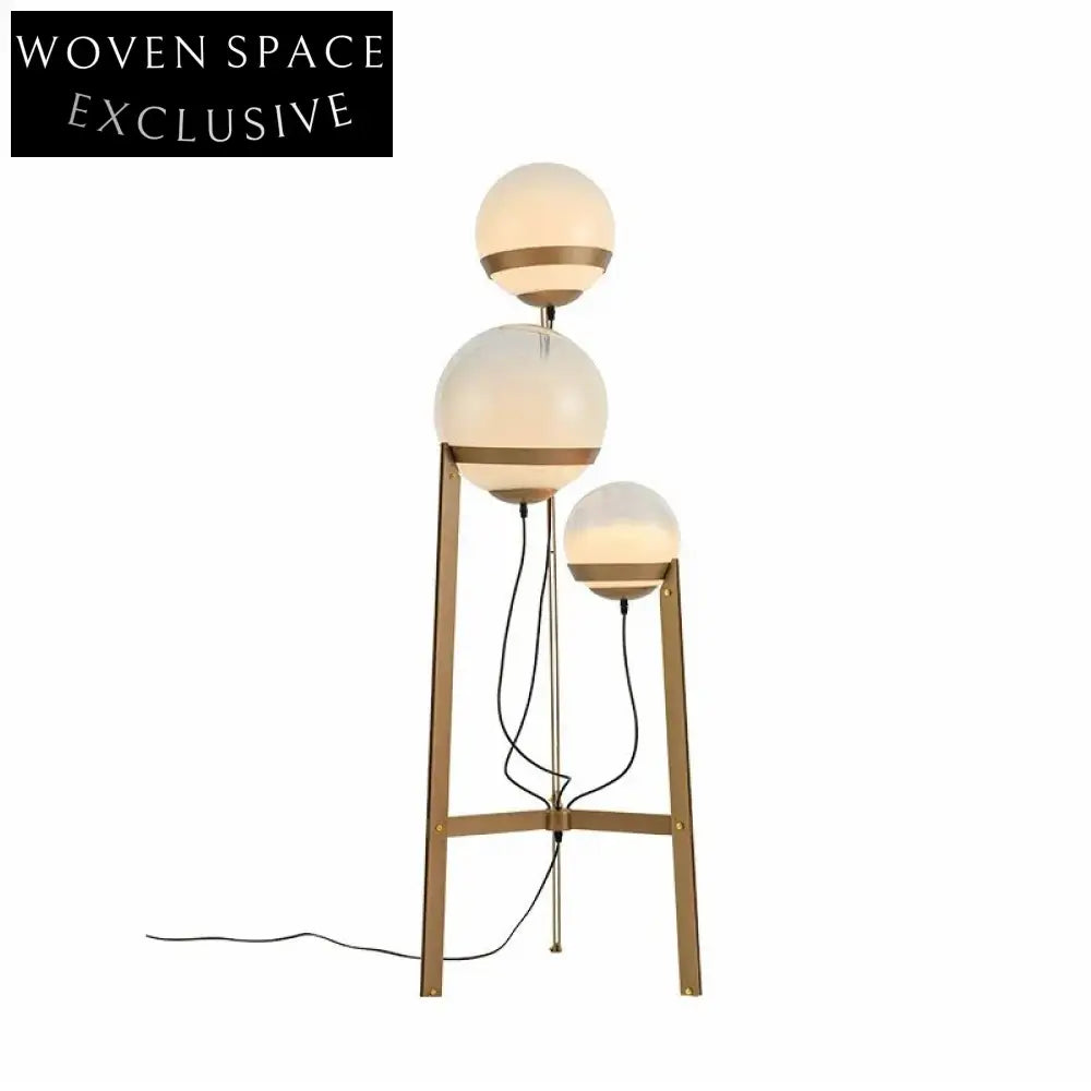 Modern LED Outdoor Garden Patio Night Light Floor Lamp Metal Glass Ball