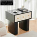 Modern Light Luxury 3-Drawer Density Board Bedroom Storage Bedside Table