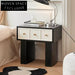 Modern Light Luxury 3-Drawer Density Board Bedroom Storage Bedside Table