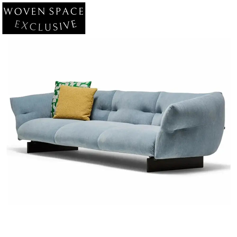 Modern Light Luxury Comfortable Linen Fabric Three-Seat Sectional Sofa