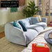 Modern Light Luxury Comfortable Linen Fabric Three-Seat Sectional Sofa