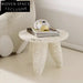 Modern Light Luxury Marble Travertine Round Coffee Table for Living Room