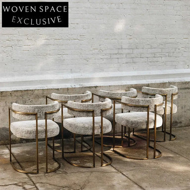 Modern Light Luxury Restaurant Dining Room Stainless Steel Leather Fabric Dinner Chair