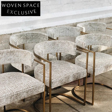 Modern Light Luxury Restaurant Dining Room Stainless Steel Leather Fabric Dinner Chair