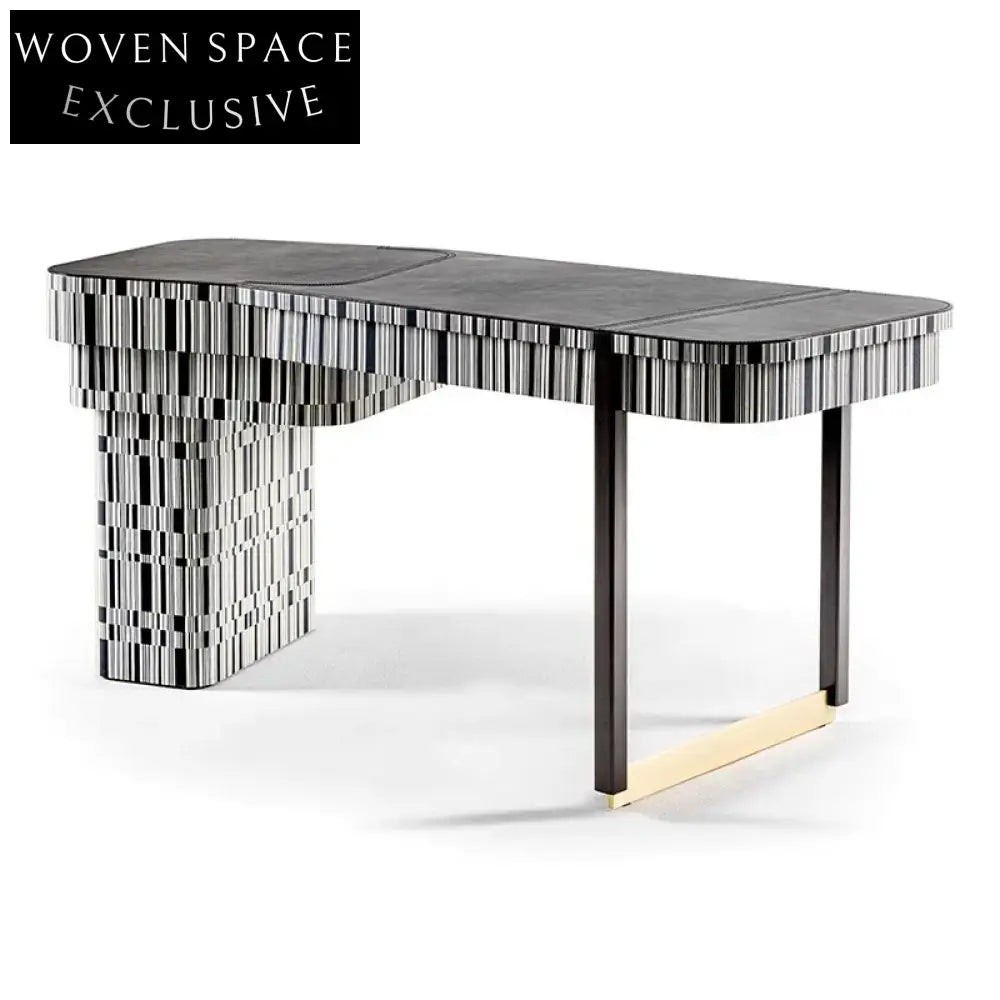 Modern Light Luxury Solid Wood Study Computer Desk Home Office