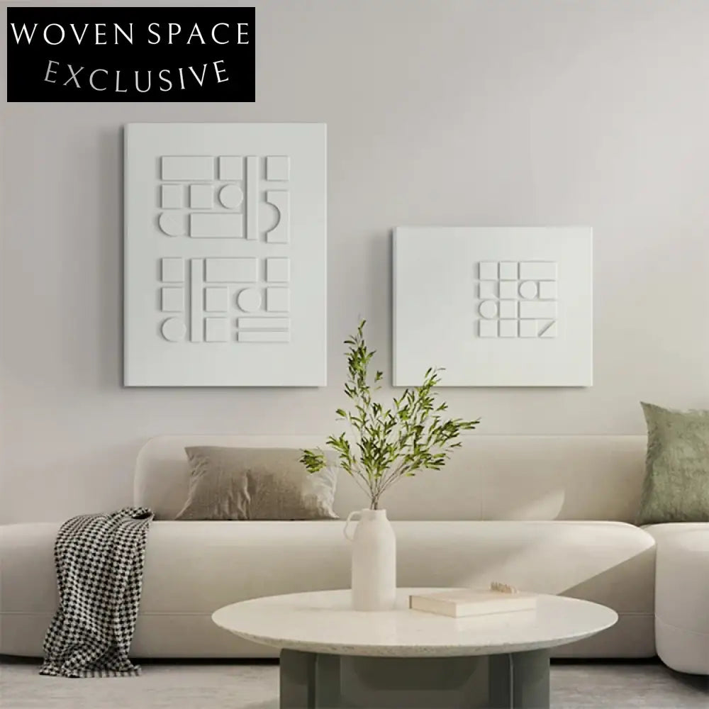 Modern Living Room Bedroom Handmade Wooden 3D Wall Art Panel