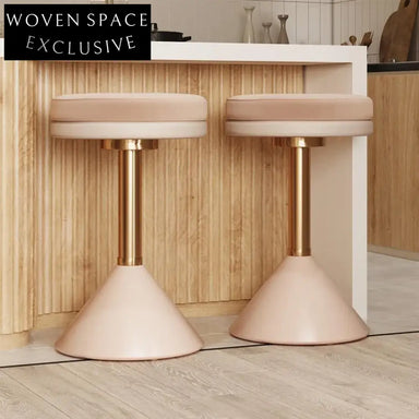 Modern Living Room Fabric Bench with Wooden Base and Steel Accents