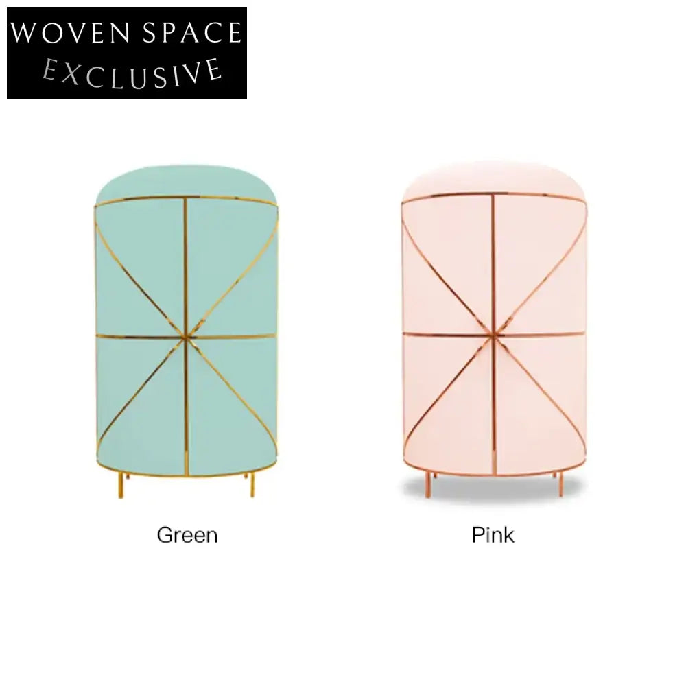 Modern Living Room Side Board Cabinet Hotel Lobby Metal Wooden Storage