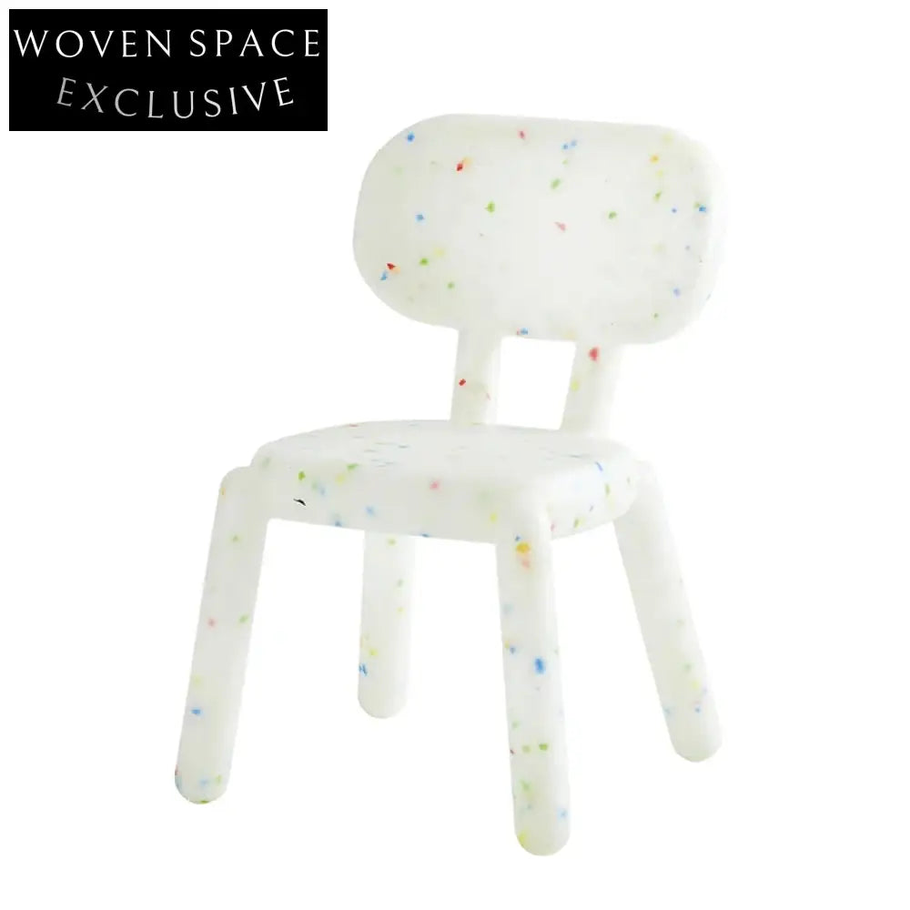 Modern Low Height White PP Plastic Stackable Kid Dining Chair for Home