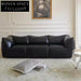 Modern Low Reading Fabric Leather Living Room Lounge Armchair