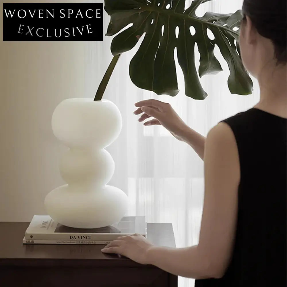 Modern Luxurious Glass Flower Vase Set for Elegant Desktop Decor