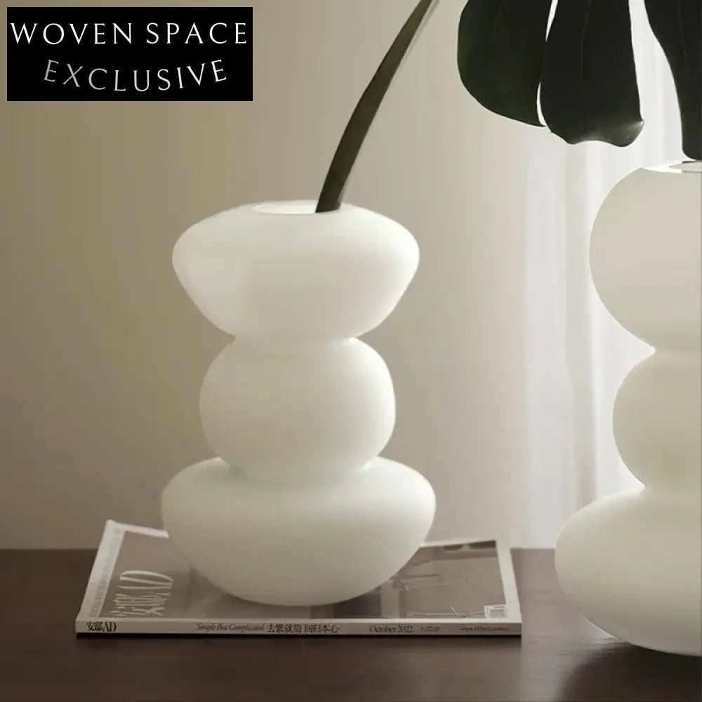 Modern Luxurious Glass Flower Vase Set for Elegant Desktop Decor