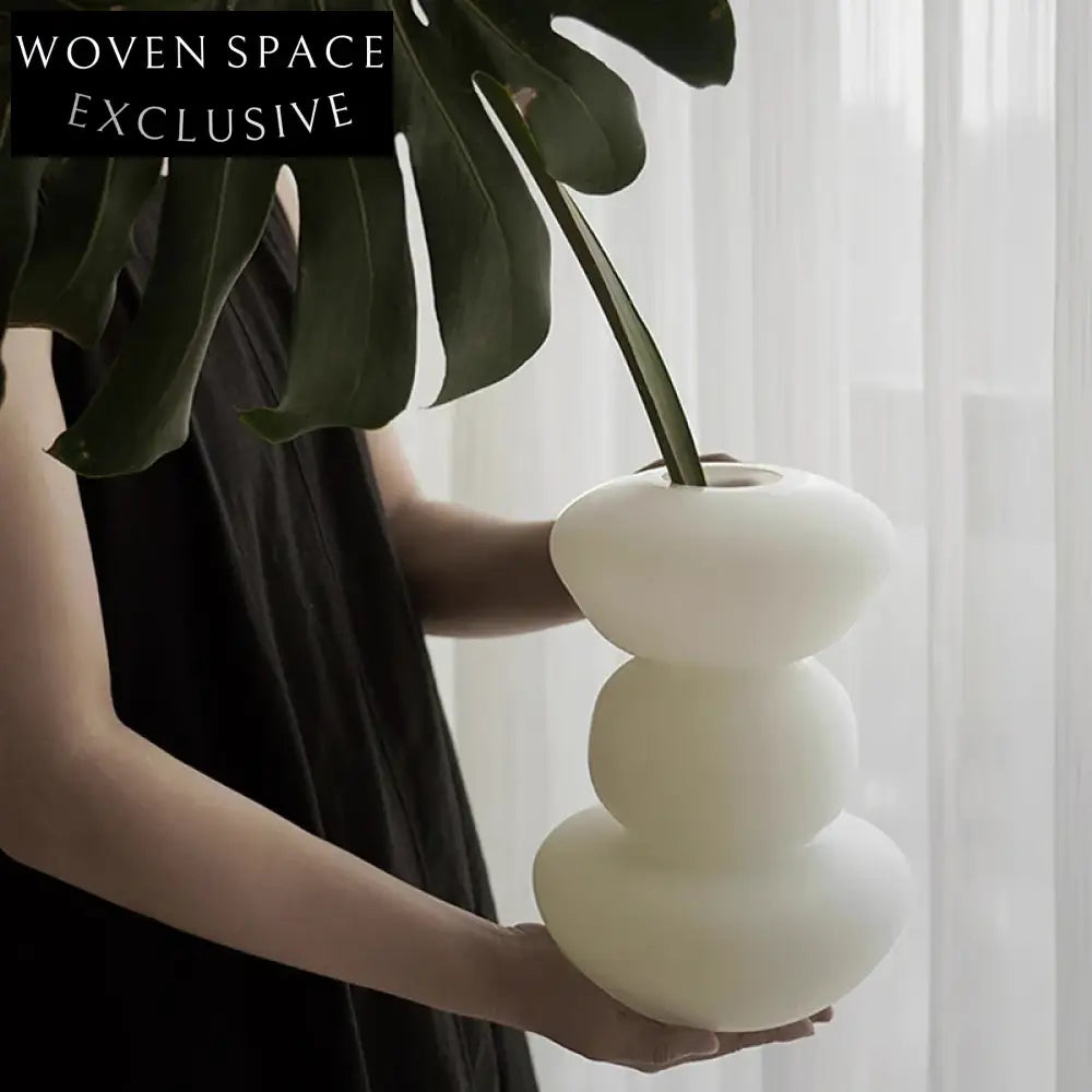 Modern Luxurious Glass Flower Vase Set for Elegant Desktop Decor
