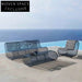Modern Luxury Aluminum Frame Rope Poolside Outdoor Lounge Chair