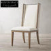 Modern Luxury Armless Solid Wood Fabric Upholstery Dining Room Chair
