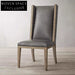 Modern Luxury Armless Solid Wood Fabric Upholstery Dining Room Chair