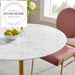 Modern Luxury Banquet Bistro Metal Round Dining Table for Commercial Use
