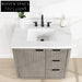 Modern Luxury Bathroom Vanity Sink Basin Cabinet Set with Soft-Close Drawers