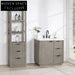 Modern Luxury Bathroom Vanity Sink Basin Cabinet Set with Soft-Close Drawers