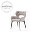 Modern Luxury Black Leather Upholstered Comfortable Padded Dining Chair