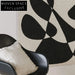 Modern Luxury Black White Geometric Plush Rug for Living Rooms