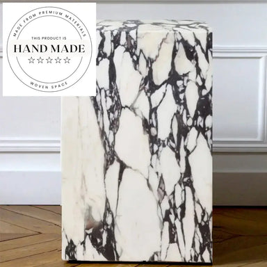 Modern Luxury Calacatta Viola Marble Creative Corner Side Table