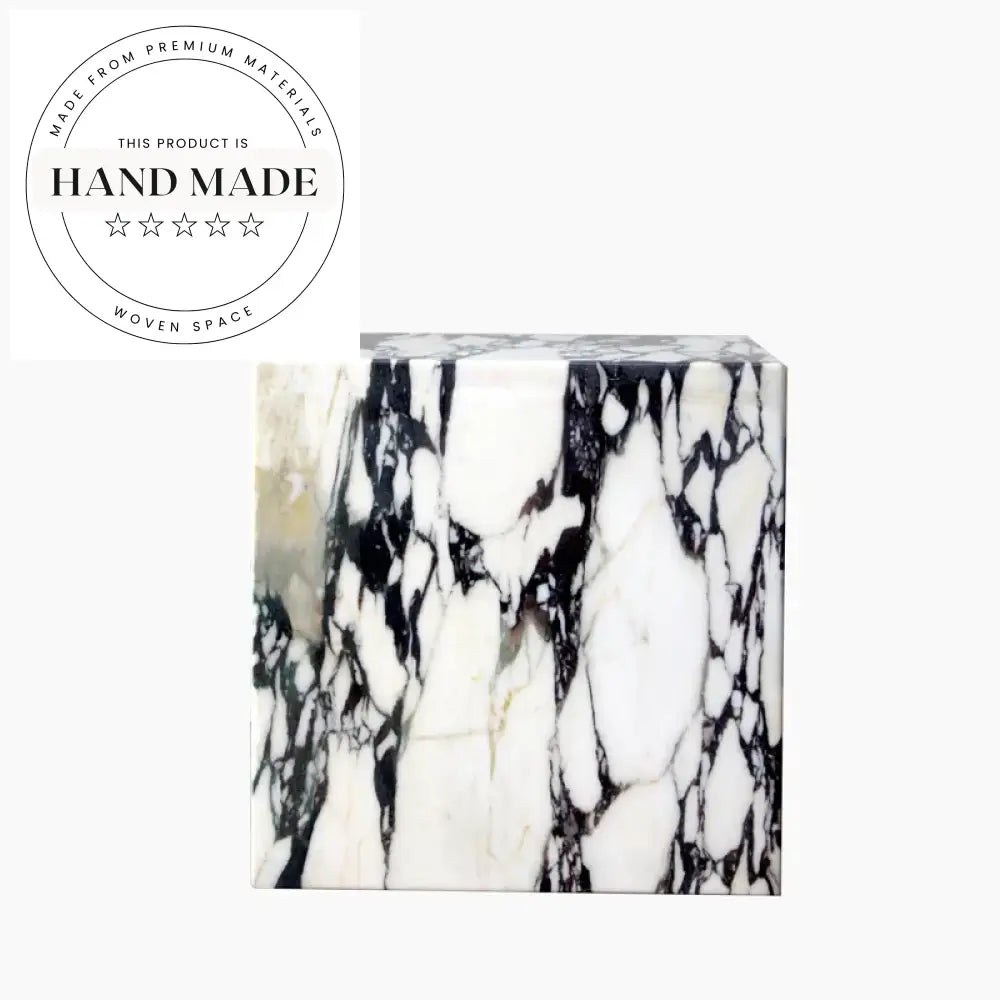 Modern Luxury Calacatta Viola Marble Creative Corner Side Table