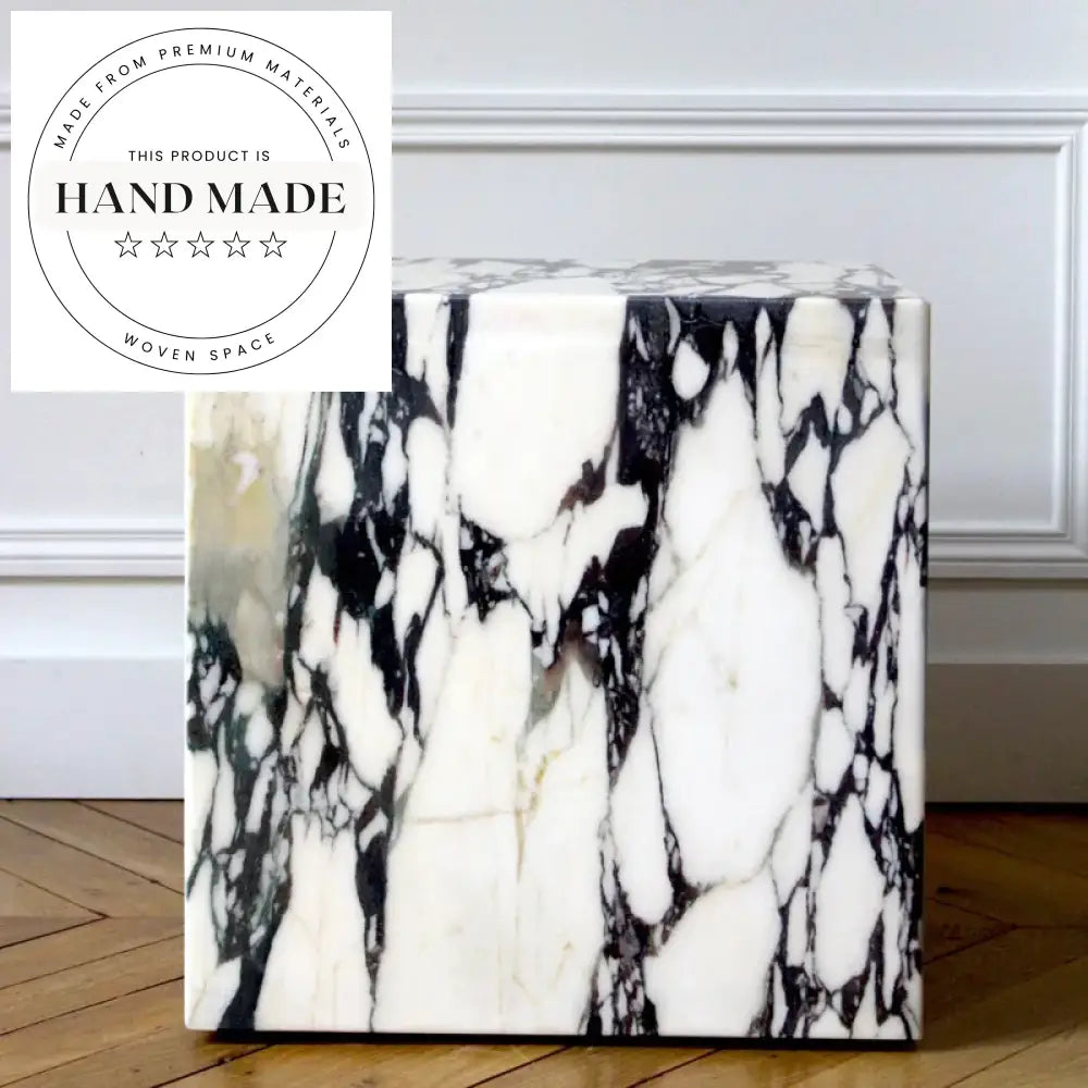 Modern Luxury Calacatta Viola Marble Creative Corner Side Table
