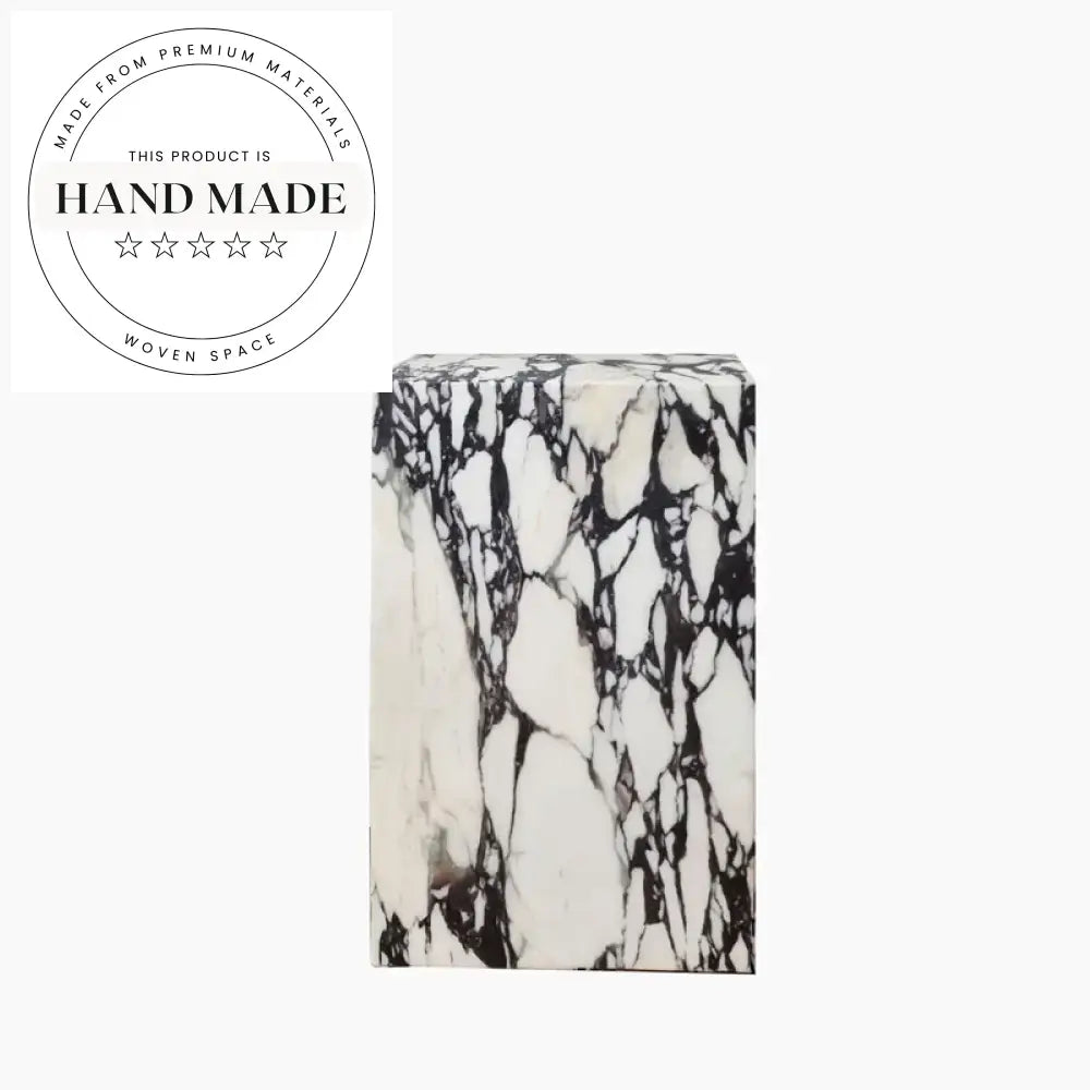 Modern Luxury Calacatta Viola Marble Creative Corner Side Table