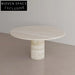 Modern Luxury Calacatta Viola Marble Round Dining Table for Home or Cafe