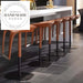 Modern Luxury Counter Height Stainless Steel Adjustable Rotating Bar Stool