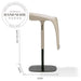 Modern Luxury Counter Height Stainless Steel Adjustable Rotating Bar Stool