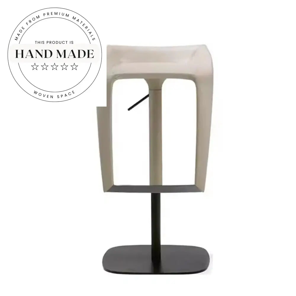 Modern Luxury Counter Height Stainless Steel Adjustable Rotating Bar Stool