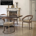 Modern Luxury Curved Backrest Velvet Dining Chair with Metal Legs