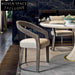 Modern Luxury Curved Backrest Velvet Dining Chair with Metal Legs