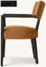 Modern Luxury Customizable Wood Dining Armchair with Oak Veneers