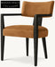 Modern Luxury Customizable Wood Dining Armchair with Oak Veneers