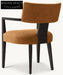 Modern Luxury Customizable Wood Dining Armchair with Oak Veneers