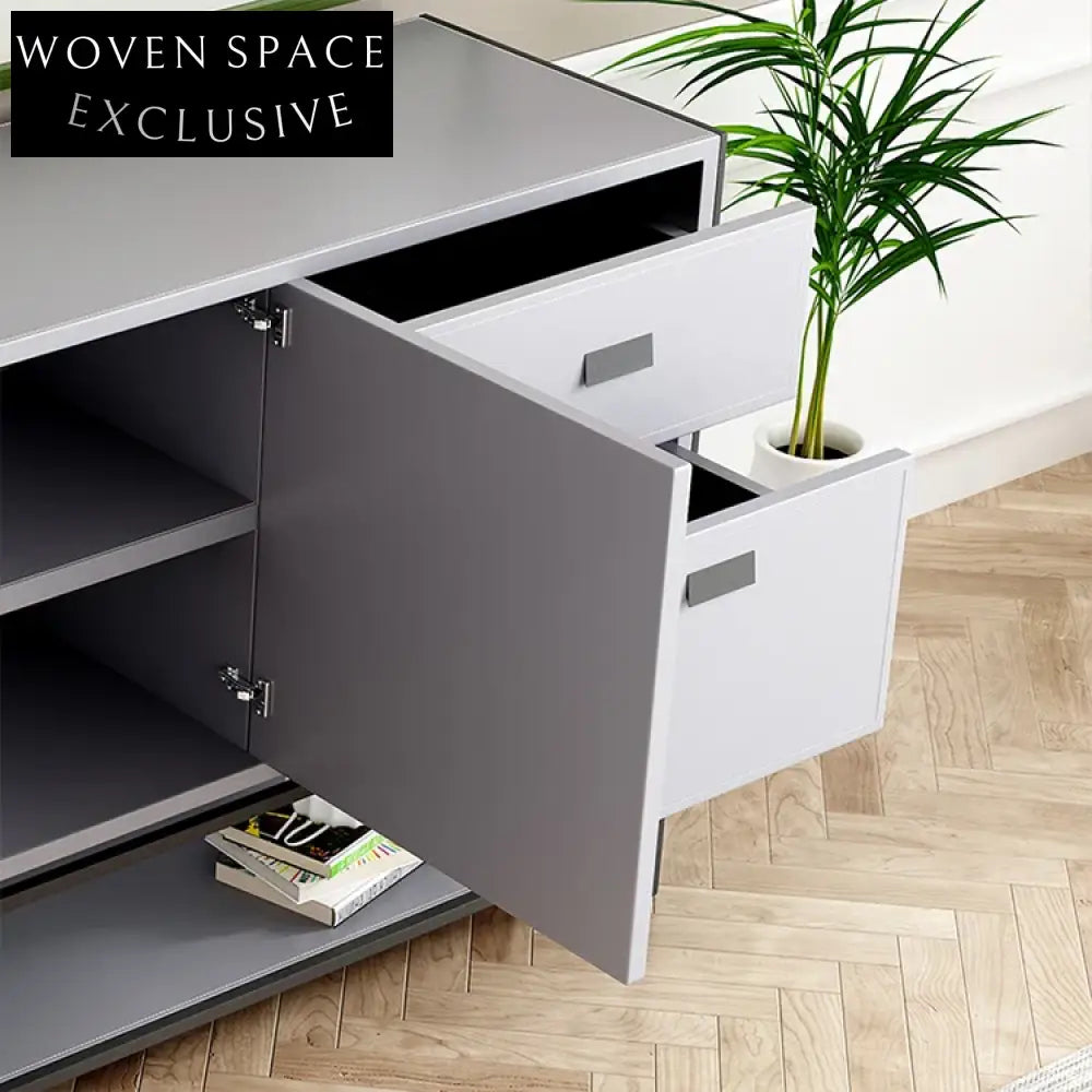 Modern Luxury Dining Sideboard Cabinet with Wine Storage & Shelves