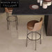 Modern Luxury Faux Leather Bar Stool with Stainless Steel Frame, Counter Height
