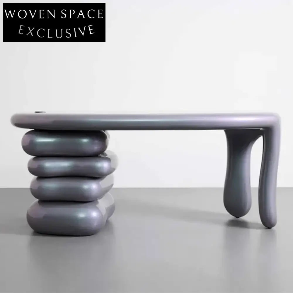 Modern Luxury Fiberglass Console Dressing Table Office Desk