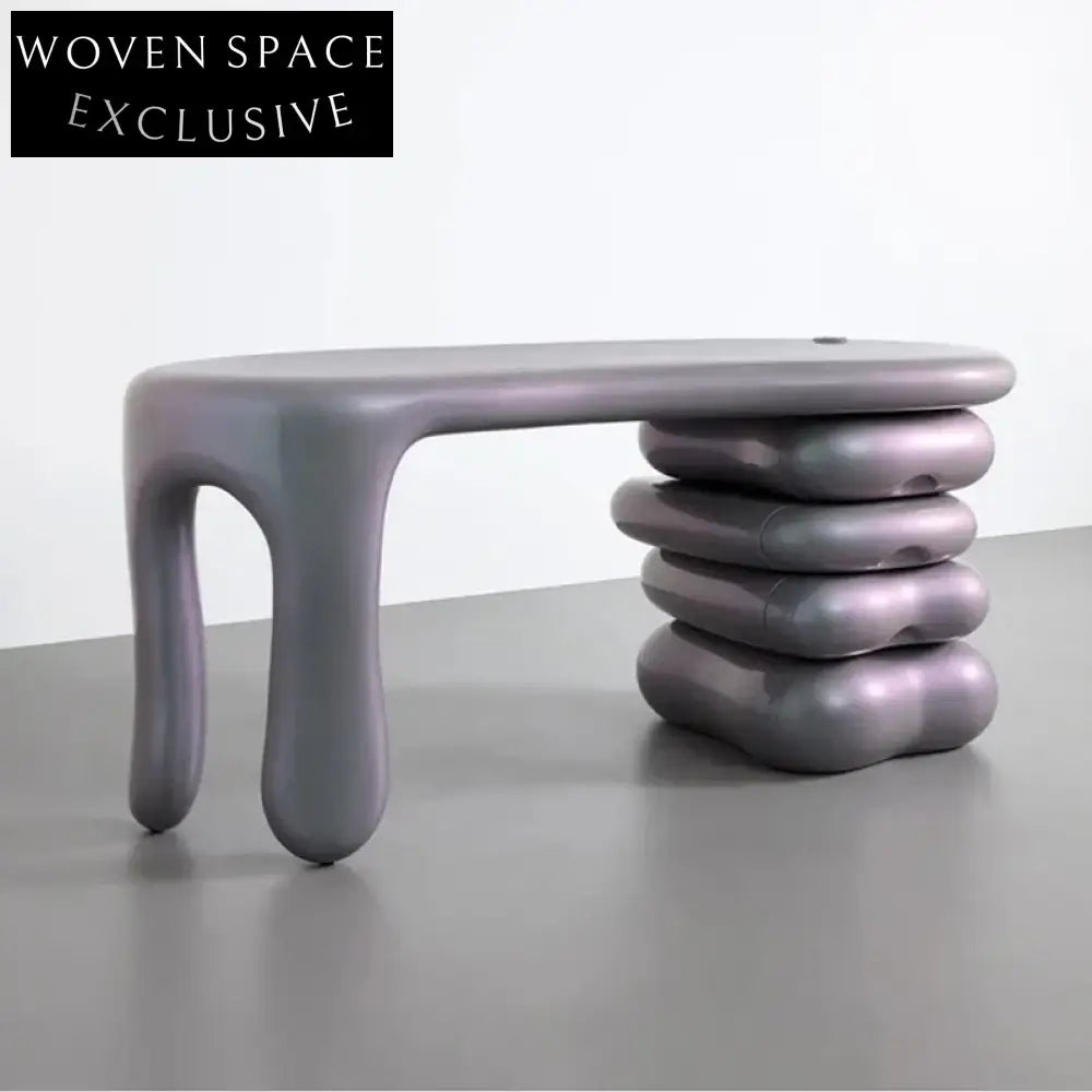 Modern Luxury Fiberglass Console Dressing Table Office Desk