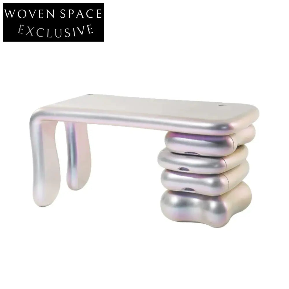 Modern Luxury Fiberglass Console Dressing Table Office Desk