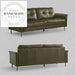 Modern Luxury French Retro 3-Seater Genuine Leather Sectional Sofa