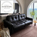 Modern Luxury French Retro 3-Seater Genuine Leather Sectional Sofa