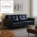 Modern Luxury French Retro 3-Seater Genuine Leather Sectional Sofa
