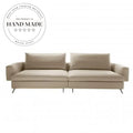 Modern Luxury Genuine Leather Modular Sectional Living Room Sofa