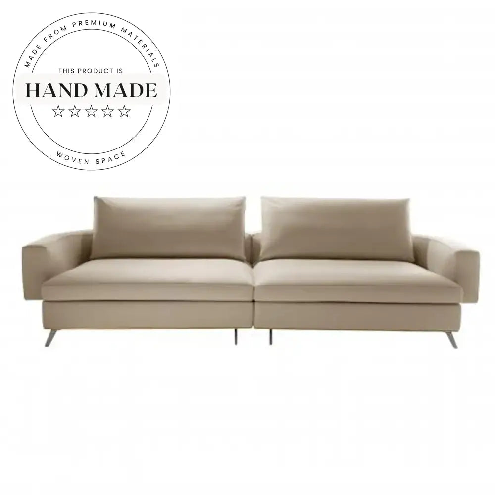 Modern Luxury Genuine Leather Modular Sectional Living Room Sofa