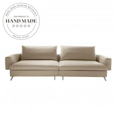 Modern Luxury Genuine Leather Modular Sectional Living Room Sofa